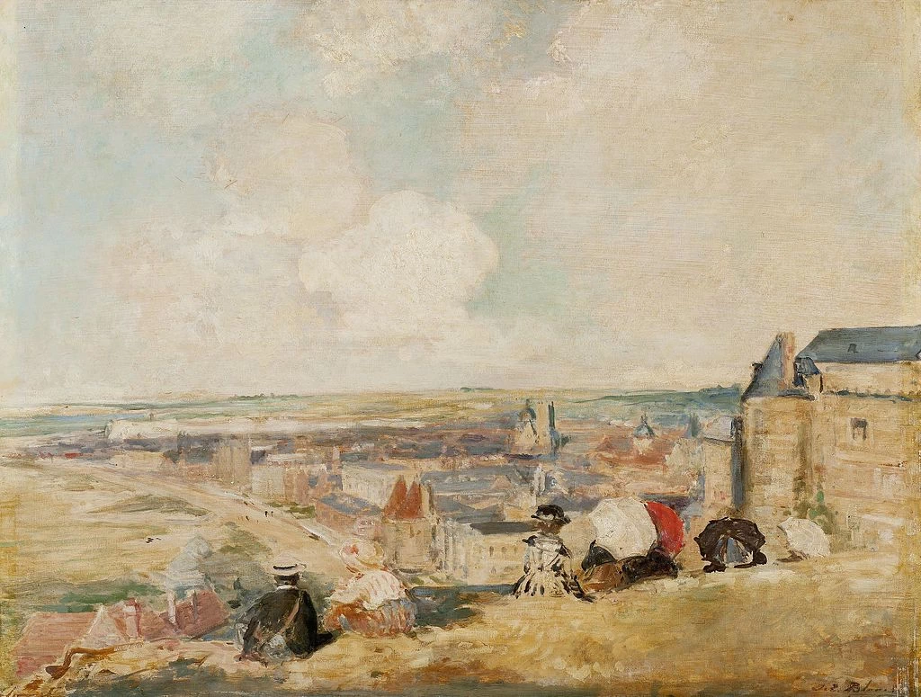 Vista di Dieppe dall'alto delle scogliere